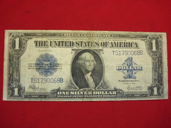 1923 $1 Silver Certificate (Large Size) - Speelman/White - Excellent Condition