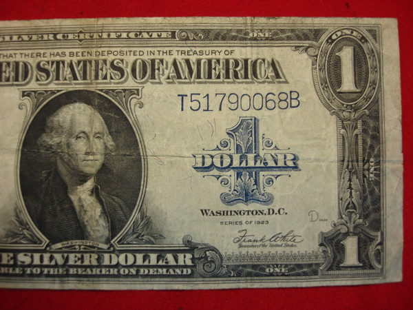 1923 $1 Silver Certificate (Large Size) - Speelman/White - Excellent Condition