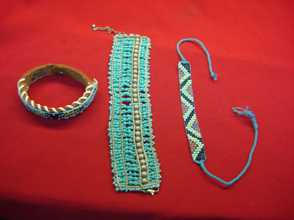 Vintage Southwest Style Bracelet Lot (3 pcs) - Estate Find, Sizes 7.5-10