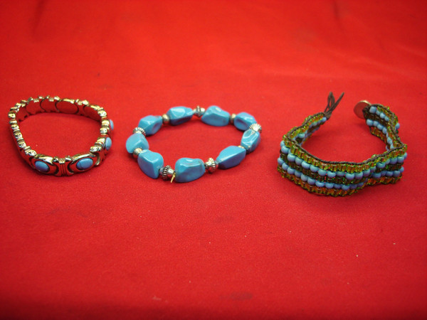 Unique Southwest Style Bracelet Lot of 3 (Sizes 6-6.5) - Handmade & Vintage Inspired