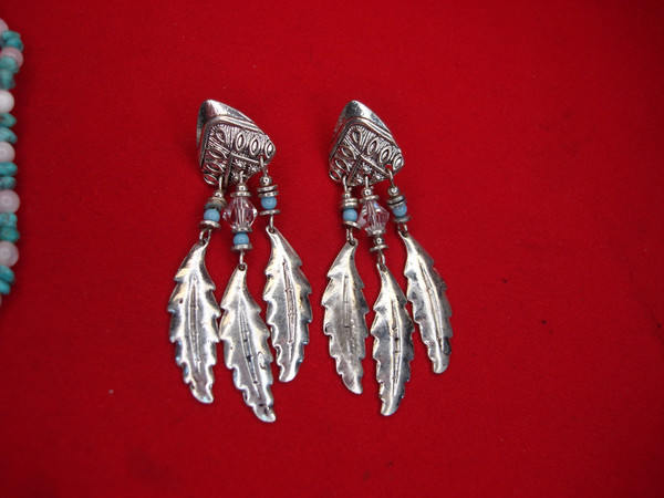 Estate Southwest Style Jewelry Lot: Earrings, Bracelets & Pins