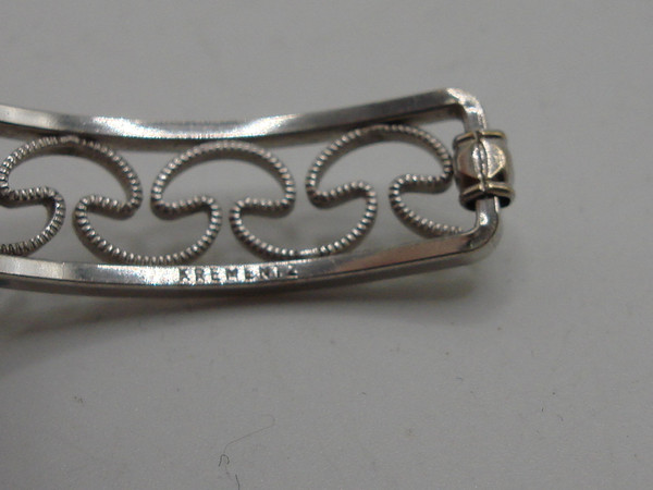 Vintage Krementz Silver Filigree Cuff Bracelet (6 3/4