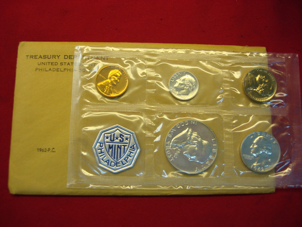 Vintage 1961-1964 US Proof Sets - Silver Coin Collection with Envelopes