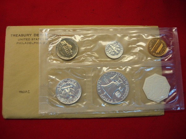 Vintage 1961-1964 US Proof Sets - Silver Coin Collection with Envelopes