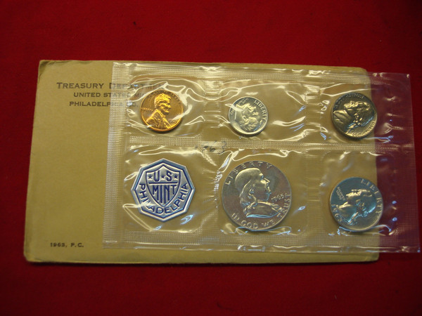 Vintage 1961-1964 US Proof Sets - Silver Coin Collection with Envelopes