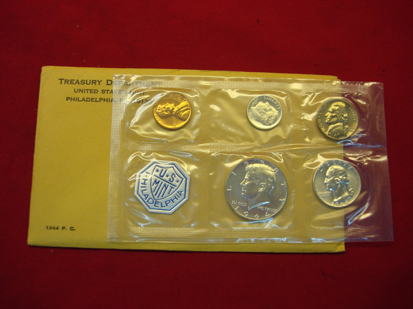 Vintage 1961-1964 US Proof Sets - Silver Coin Collection with Envelopes