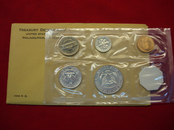 Vintage 1961-1964 US Proof Sets - Silver Coin Collection with Envelopes