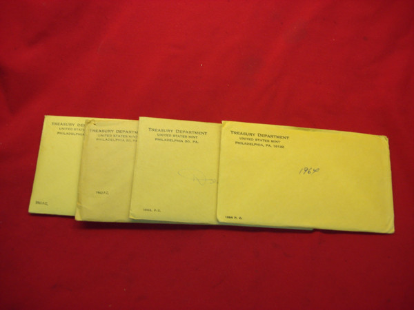 1961-1964 U.S. Proof Sets (Mint Condition) - Silver Dimes, Quarters & Half Dollars