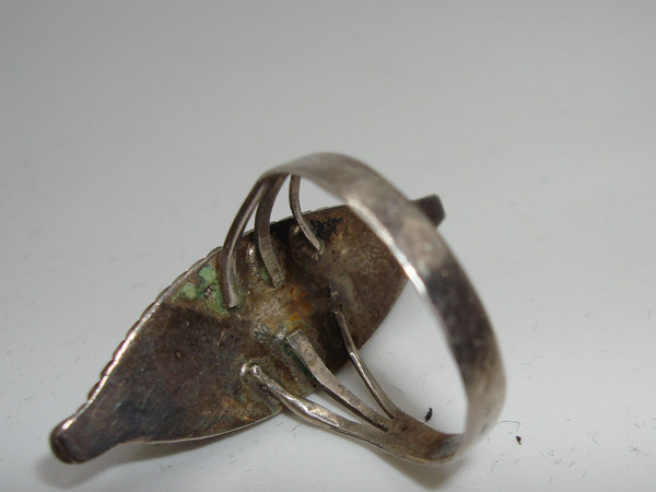 Vintage Mexico Sterling Silver Tiger's Eye Ring | Size 8