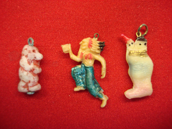 Vintage 1940s Cracker Jacks Celluloid Figures - Set of 3 (Rare & Unbroken)