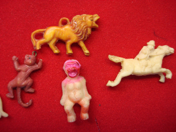 Vintage Celluloid Animal Figures - 9 Piece Lot (1940s) - Cracker Jack Prizes