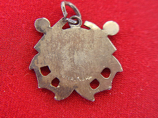 Vintage US Coast Guard Sterling Silver Charm/Pendant - Semper Paratus, Cross-Anchor Design