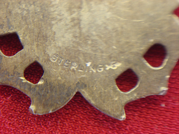 Vintage US Coast Guard Sterling Silver Charm/Pendant - Semper Paratus, Cross-Anchor Design