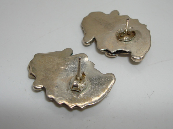 Vintage Carma Harvey Sterling Silver Southwestern Earrings | Signed & Authentic