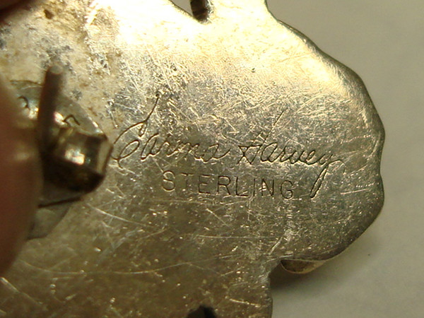 Vintage Carma Harvey Sterling Silver Southwestern Earrings | Signed & Authentic