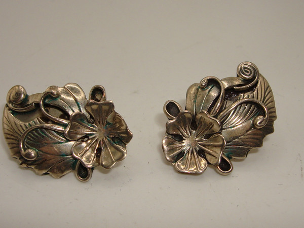 Vintage Carma Harvey Sterling Silver Southwestern Earrings | Signed & Authentic