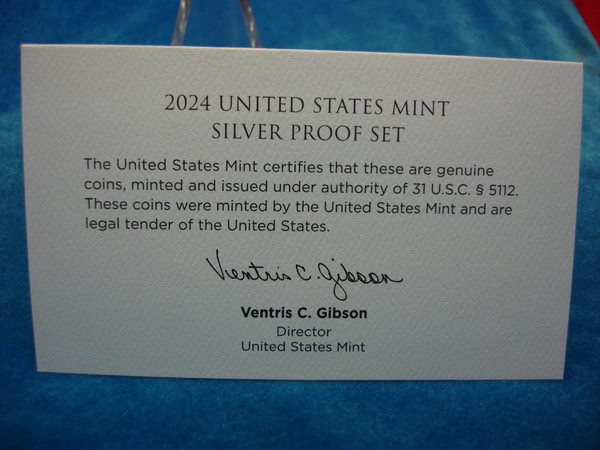 2024 U.S. Silver Proof Set - Complete 10-Coin Set with American Women Quarters & San Francisco Proofs