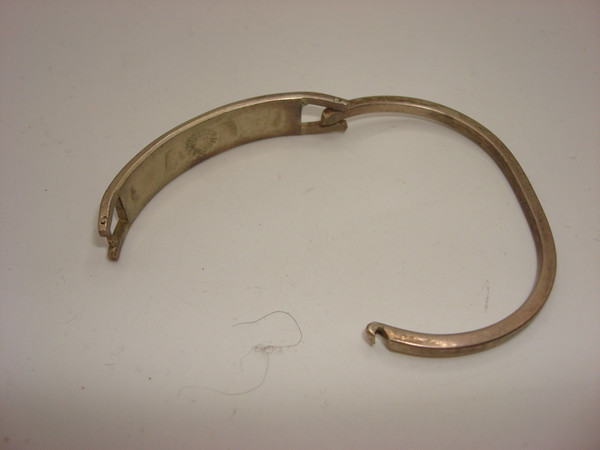 Vintage Mexican Silver Bracelet with Turquoise, MOP & Coral Inlay (6 inch)