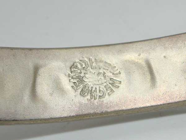 Vintage Mexican Silver Bracelet with Turquoise, MOP & Coral Inlay (6 inch)