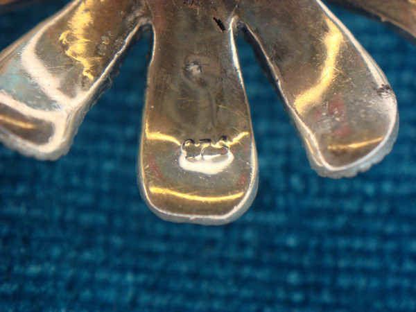 Sterling Silver Amethyst & Marcasite Flower Pendant - Pre-Owned, Excellent Condition