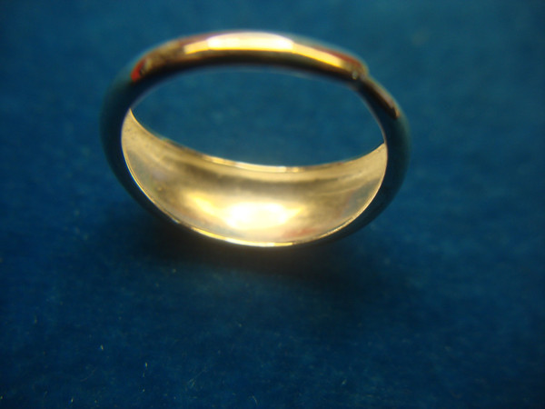 Adjustable Sterling Silver Dome Ring (Sizes 7.5-9) - Pre-Owned, Excellent Condition