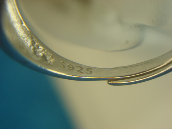 Adjustable Sterling Silver Dome Ring (Sizes 7.5-9) - Pre-Owned, Excellent Condition