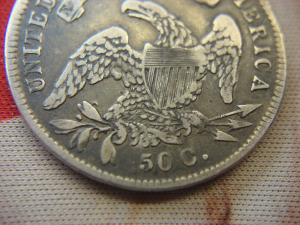 1834 Bust Half Dollar - Small Date, Stars & Lettering - Circulated Beauty