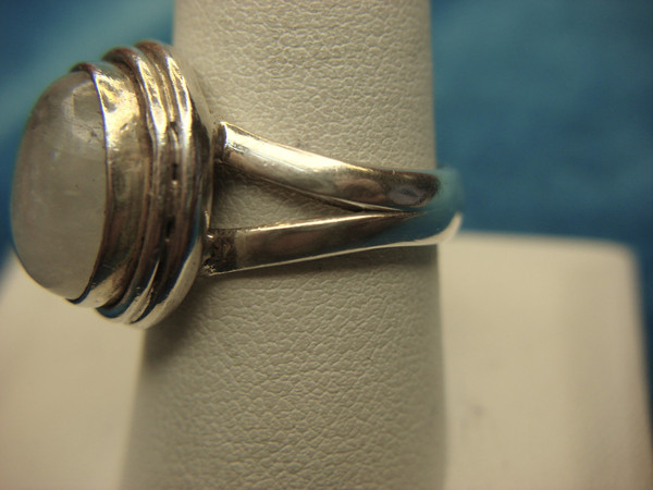Sterling Silver Moonstone Ring (Size 9) - Pre-Owned, Elegant Sparkle
