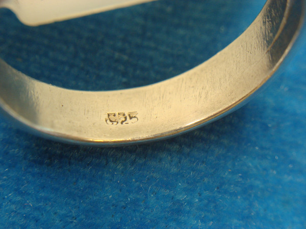 Sterling Silver Moonstone Ring (Size 9) - Pre-Owned, Elegant Sparkle