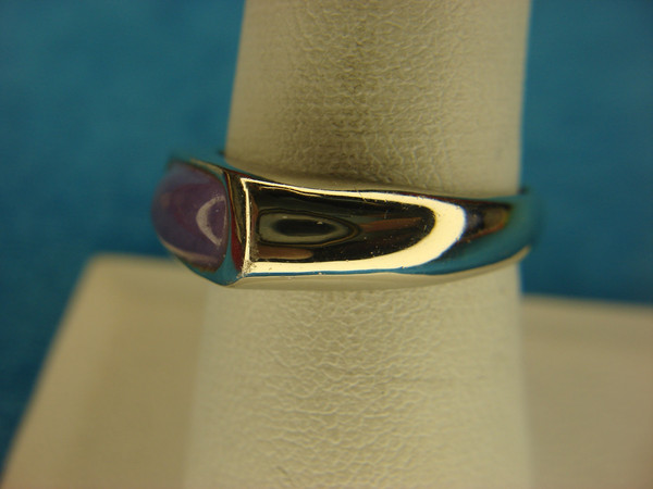 Sterling Silver Amethyst Ring, Size 8 - Pre-Owned