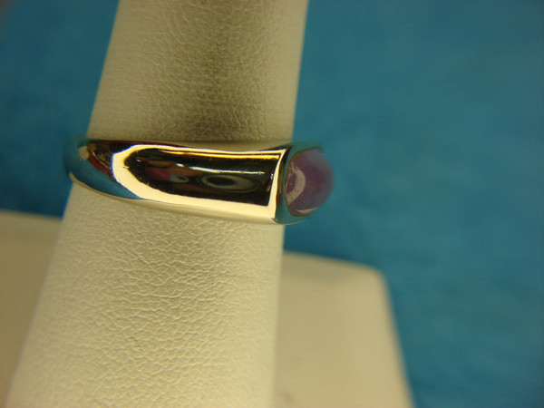 Sterling Silver Amethyst Ring, Size 8 - Pre-Owned