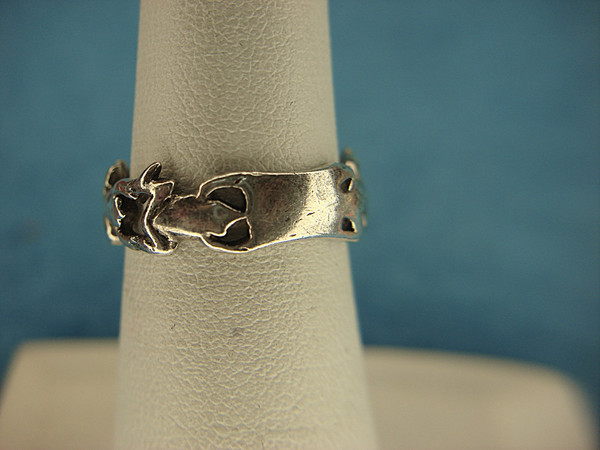 Sterling Silver Frog Ring - Size 6 1/2 - Pre-Owned