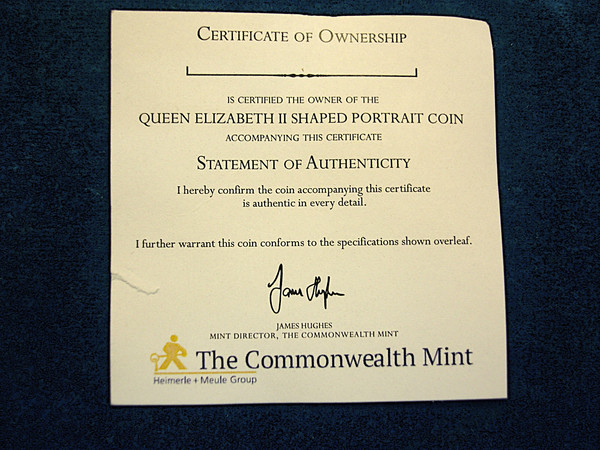 2022 Ascension Island 1oz .999 Silver Shaped Coin of Queen Elizabeth II - Low Mintage