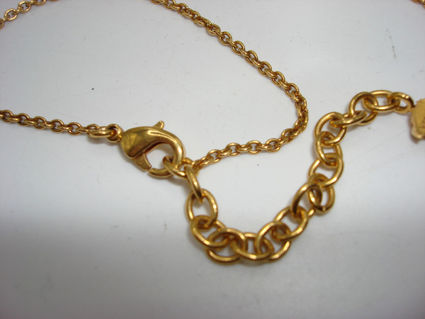 Authentic Versace Enamel Medusa Gold Tone Necklace - Excellent Condition