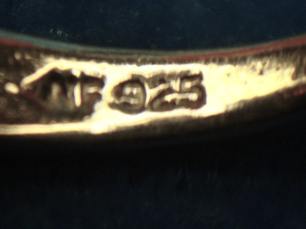 Emerald Cut Red Stone Sterling Silver Ring (Size 7.5)