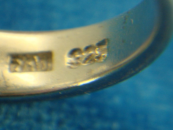 Sterling Silver Floral Ring with Pink & Clear Stones - Size 7.5