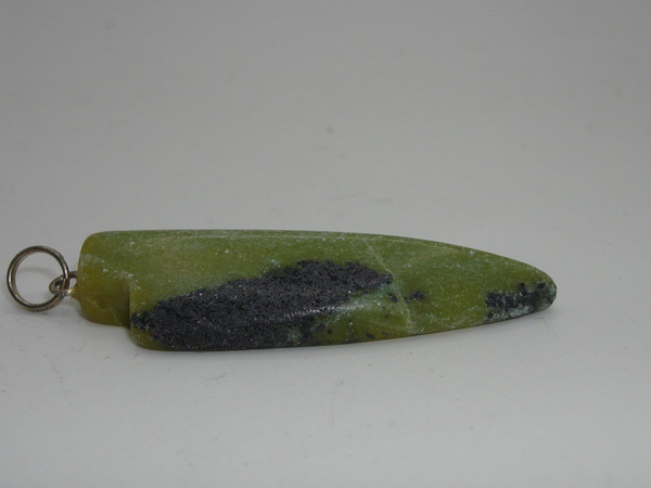 Vintage Green Jade Arrowhead Pendant - Estate Find!  7.2 Grams, Intricately Carved