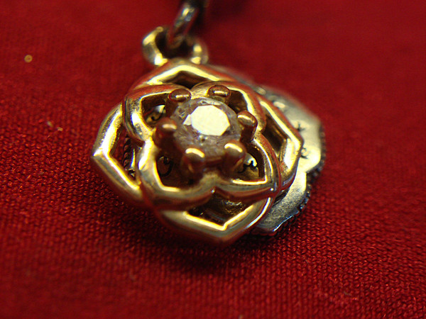 Authentic Pandora Sterling Silver Rose Pendant Necklace - 22 Inch Chain