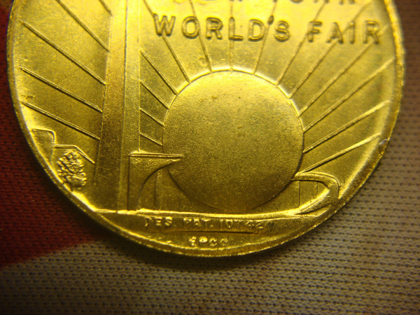 1939 New York World's Fair Commemorative Medal - George Washington Inauguration (Excellent Condition)