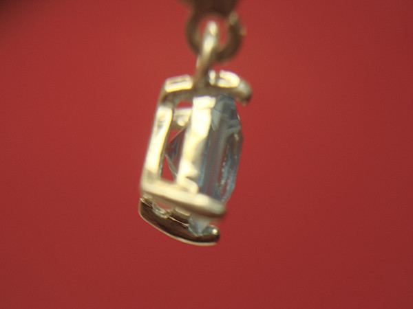 Vintage Sterling Silver Dangle Earrings w/ Light Blue Gemstones - 1 Inch