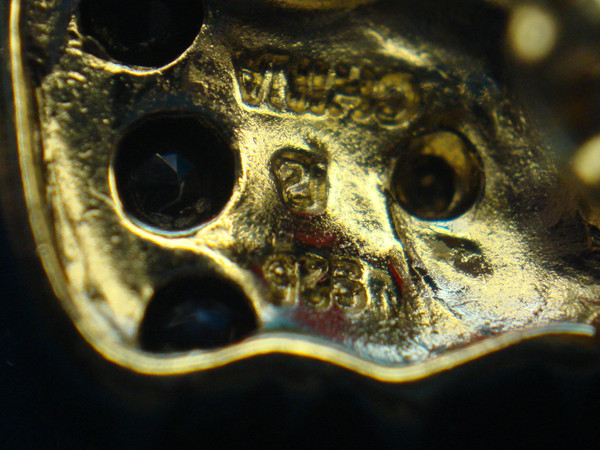 Sterling Silver & Gold Vermeil Blue Topaz & Diamond Stud Earrings - Pre-Owned Luxury