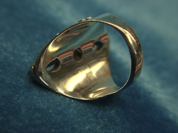 Sterling Silver Larimar & Blue Topaz Ring, Size 6 1/2 - Pre-Owned