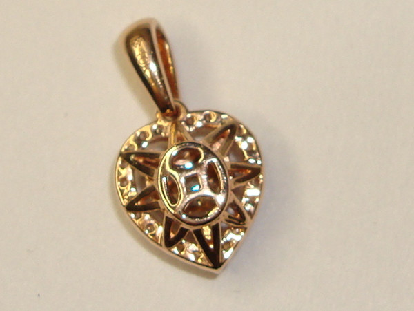 1/4 CTW Diamond Heart Pendant in 10K Rose Gold | Sparkling Petite Charm