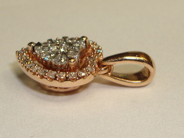 1/4 CTW Diamond Heart Pendant in 10K Rose Gold | Sparkling Petite Charm