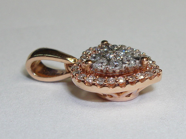 1/4 CTW Diamond Heart Pendant in 10K Rose Gold | Sparkling Petite Charm