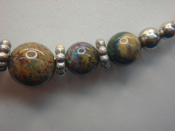 Colorful Gemstone Bead Necklace on Sterling Silver | Southwest Style