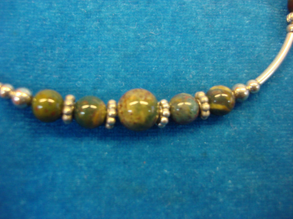 Colorful Gemstone Bead Necklace on Sterling Silver | Southwest Style