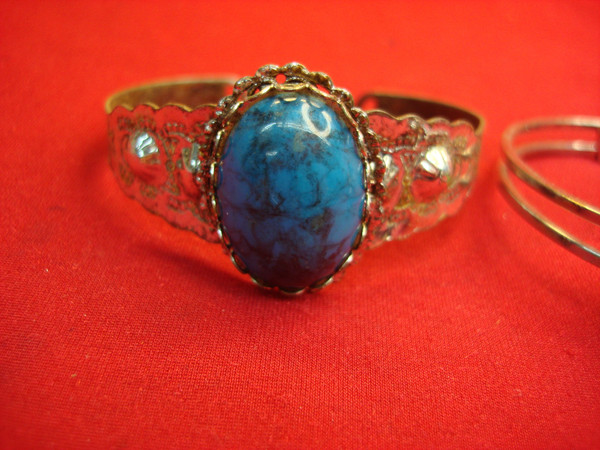 Vintage Southwestern Style Bracelet Lot (4 Pcs) - Estate Find, Sizes 6-7