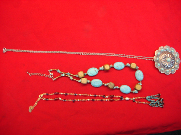 Vintage Southwestern Style Necklace Lot - 3 Unique Estate Pieces