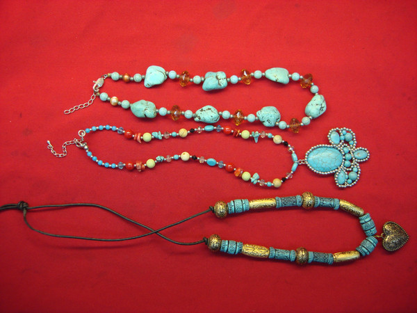 Vintage Southwest Style Necklace Set of 3 - Estate Find
